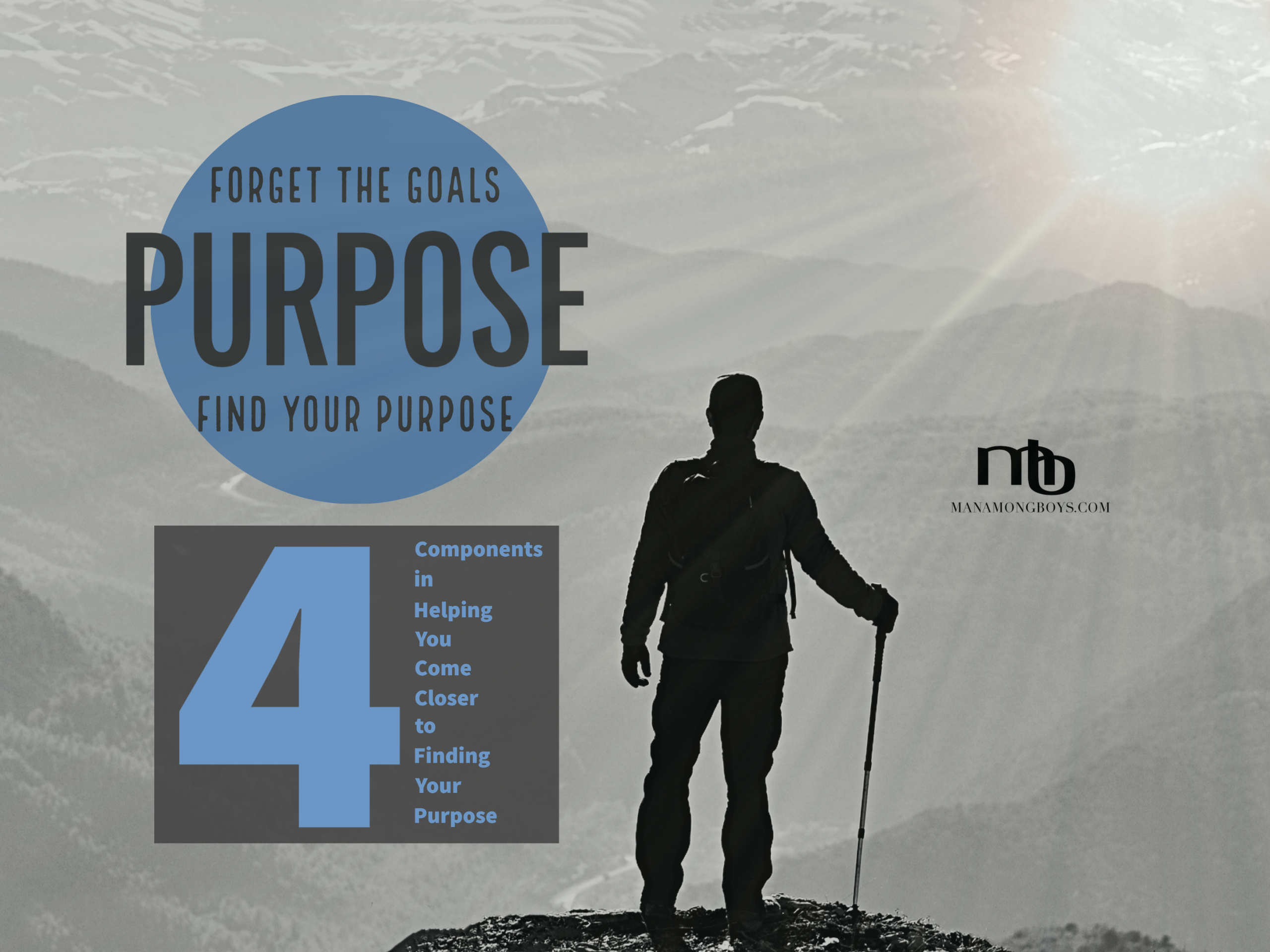 Forget the Goals.  Find Your Purpose.  4 Components in Helping You Come Closer to Finding Your Purpose